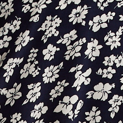 Navy/Cream Floral