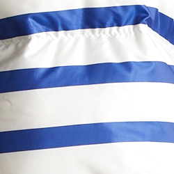 White/Blue Stripe
