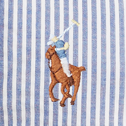Blue/White Seersucker