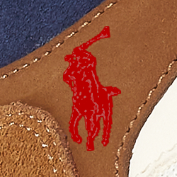 Tan/Navy/Red