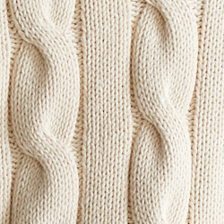 Cream W/ Navy Stripe