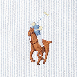 Blau/Wei&szlig; gestreift