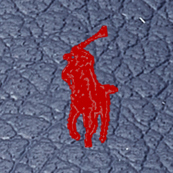 Navy Canvas With Red Pony