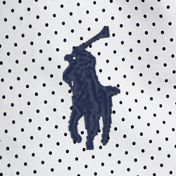 White Polka Dots