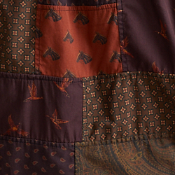 Custom Fit Patchwork Poplin Shirt