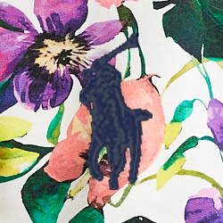 Blanc fleuri coquelicot