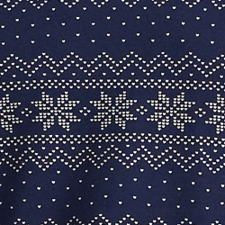Navy Snowflake Fairisle