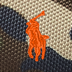 Camouflage/Orange Pony