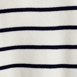 Cream/Navy Stripe
