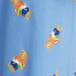 White/Blue Beach Bear