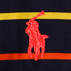 Navy Heather Multi Sripe
