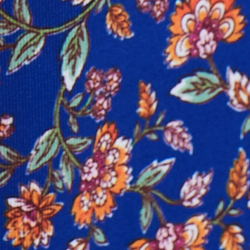 Woodblock Floral Royal