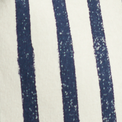 White/Navy Indigo Stripe