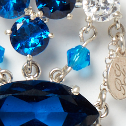 Silver/Blue