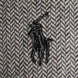 Cream/Black Herringbone
