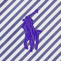 深藍色/白色