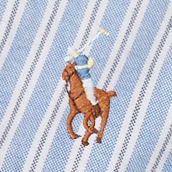 Blue Multi/White