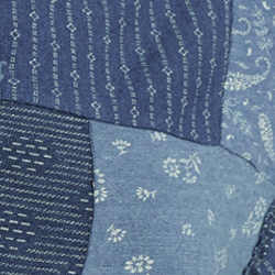 Indigo Discharge Print