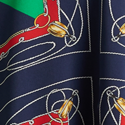 Navy/Green Multi