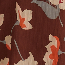 Maroon/Orange/Cream