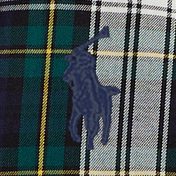 Navy/Green Multi