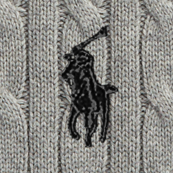 Baumwollpullover mit Zopfmuster