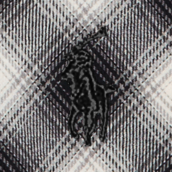Cream-black Plaid