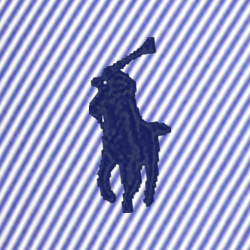 Blue/White Hairline