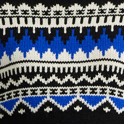 Black/Cream/Sapphire Star