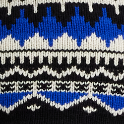 Black/Cream/Sapphire Star