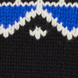 Black/Cream/Sapphire Star