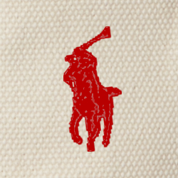 Écru/Bordeaux profond