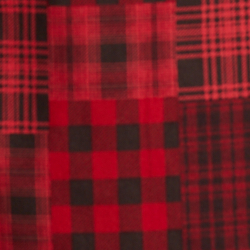 Red Patchwork Print