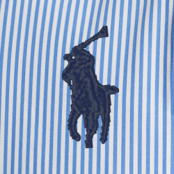 Hellblau/Weiß