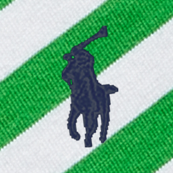 Preppy Green/White