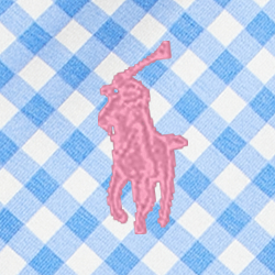 Gingham Blue/Pink