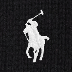 Polo-Schwarz/Creme
