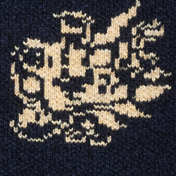 Navy/Creme