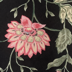 Black Ground Floral
