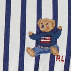 Urso Azul Marinho/Branco