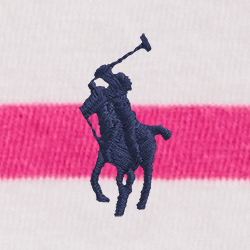 Belmont Pink/White Stripe