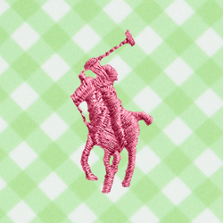 Green Gingham W/ Pink Pp