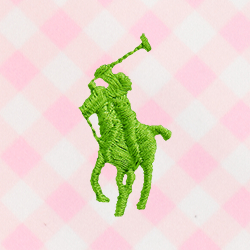 Pink Gingham W/ Green