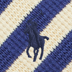 Bleu cachet/Crème