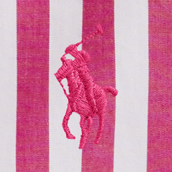 Preppy-Pink/Weiß