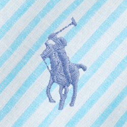 Rayures turquoise/blanc