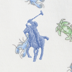 White/Blue Lobster Print