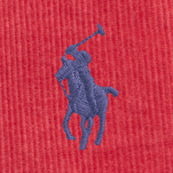 Nantucket-Rot bestickt