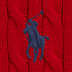 Baumwollpullover mit Zopfmuster