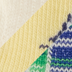 Ivory/Yellow/Blue